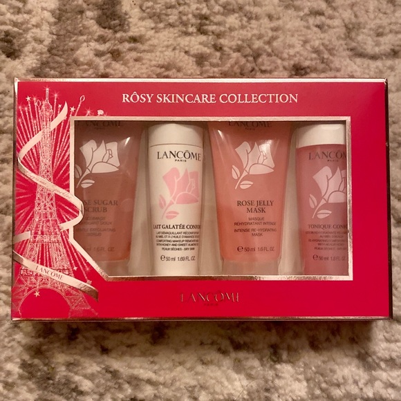 lancome rosy skincare set